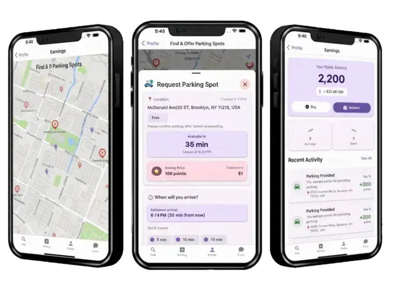 ParkingSwap - find and share parking spots easily